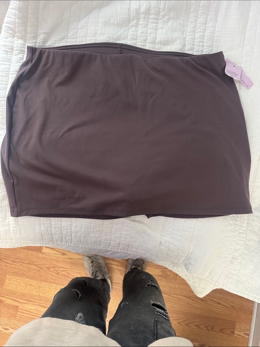 wild fable Brown Mini Tube Skirt